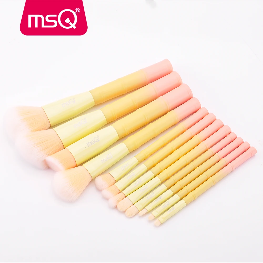 MSQ 12pcs Makeup Brushes Set Powder Foundation - Image 2