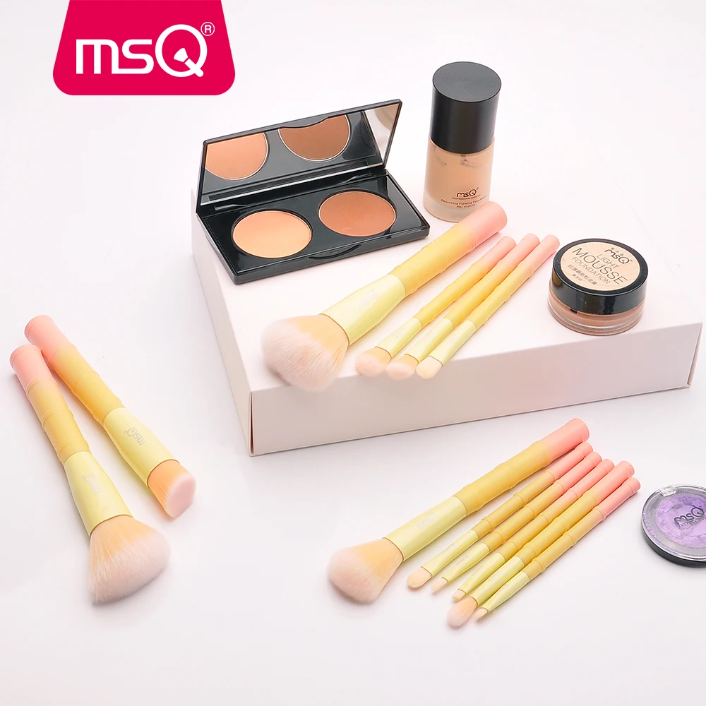 MSQ 12pcs Makeup Brushes Set Powder Foundation - Image 6