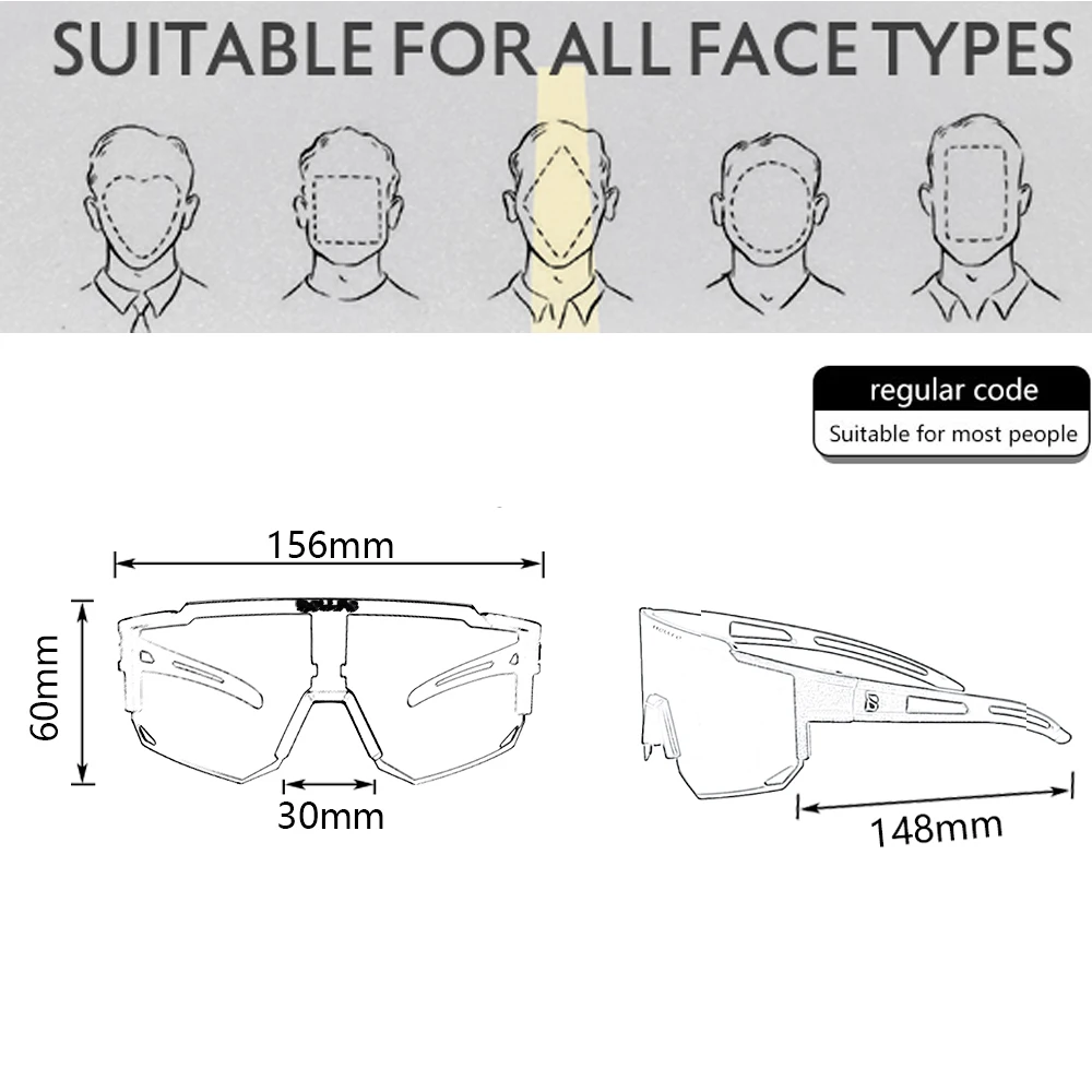 BOLLFO Men's Women Polarized Fishing Glasses Outdoor HD UV Protection Cycling Sunglasses Sports Climbing Fishing Glasses Mountai - Image 5