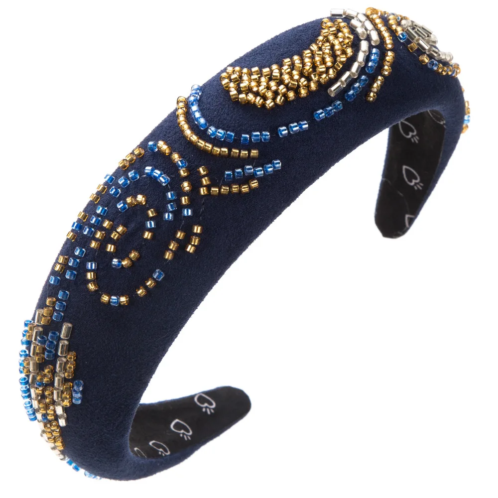 New Hand-Stitched Bead Headband - Image 6